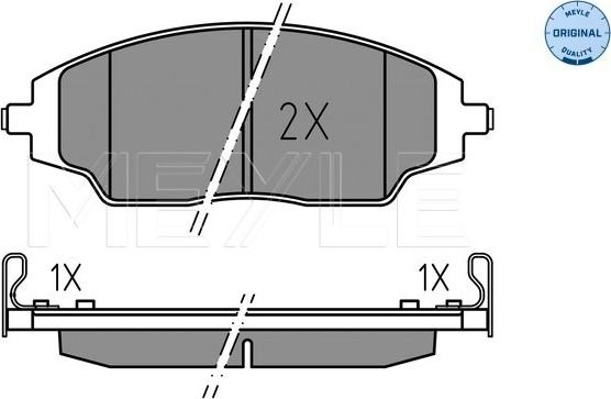 Meyle 025 257 2218 - Тормозные колодки, дисковые, комплект autospares.lv