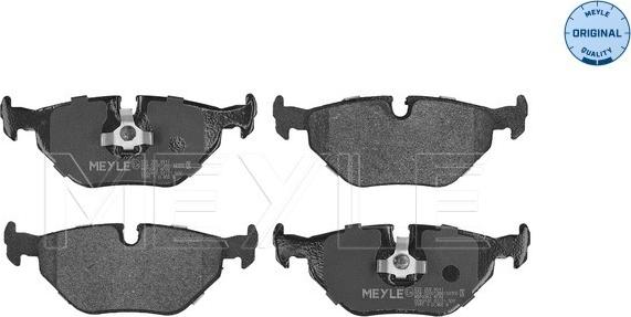 Meyle 025 209 9517 - Тормозные колодки, дисковые, комплект autospares.lv