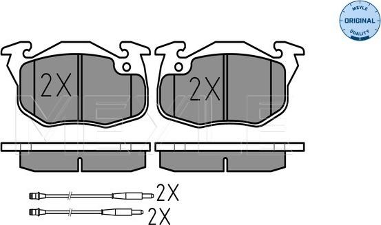 Meyle 025 209 0618/W - Тормозные колодки, дисковые, комплект autospares.lv