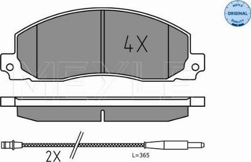 Meyle 025 209 2619 - Тормозные колодки, дисковые, комплект autospares.lv