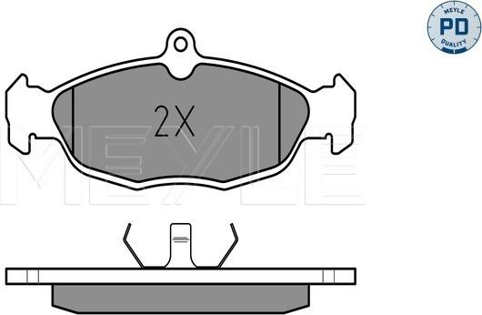 Meyle 025 205 4716/PD - Тормозные колодки, дисковые, комплект autospares.lv