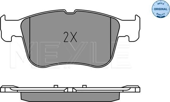 Meyle 025 205 5617 - Тормозные колодки, дисковые, комплект autospares.lv