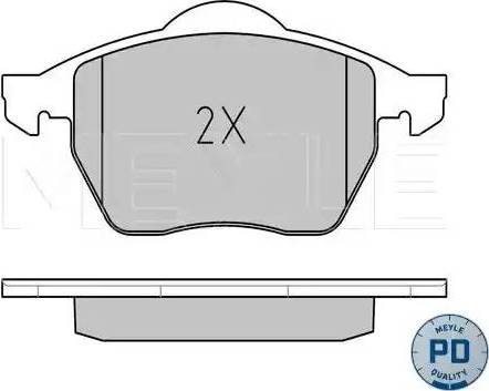 Meyle 025 206 7619/PD - Тормозные колодки, дисковые, комплект autospares.lv