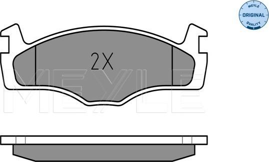 Meyle 025 208 8715 - Тормозные колодки, дисковые, комплект autospares.lv