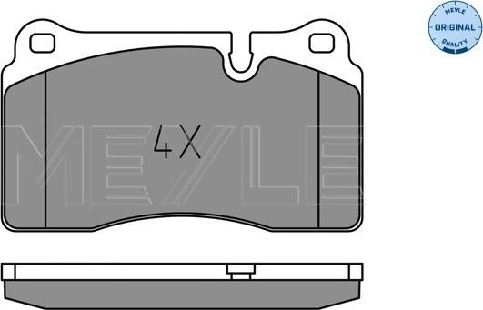 Meyle 025 202 1717 - Тормозные колодки, дисковые, комплект autospares.lv