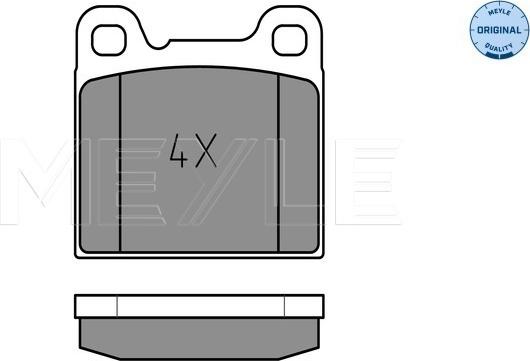 Meyle 025 207 5514 - Тормозные колодки, дисковые, комплект autospares.lv