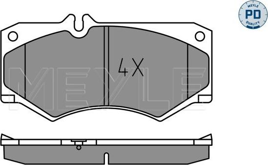 Meyle 025 207 8418/PD - Тормозные колодки, дисковые, комплект autospares.lv