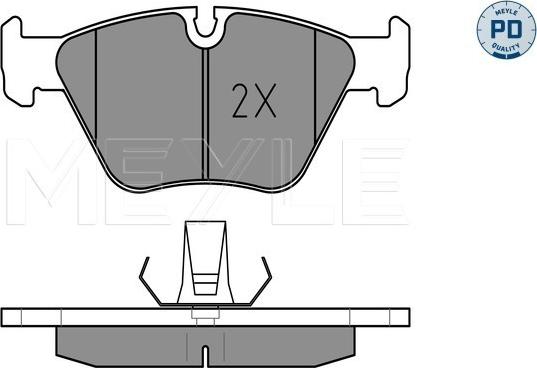 Meyle 025 219 9020/PD - Тормозные колодки, дисковые, комплект autospares.lv