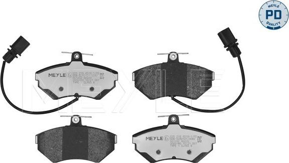 Meyle 025 219 4519-1/PD - Тормозные колодки, дисковые, комплект autospares.lv