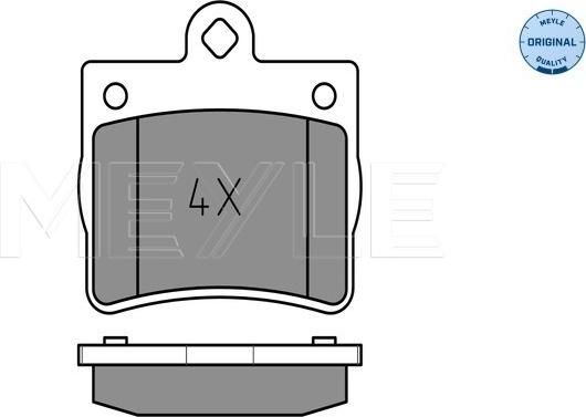 Meyle 025 219 0015 - Тормозные колодки, дисковые, комплект autospares.lv