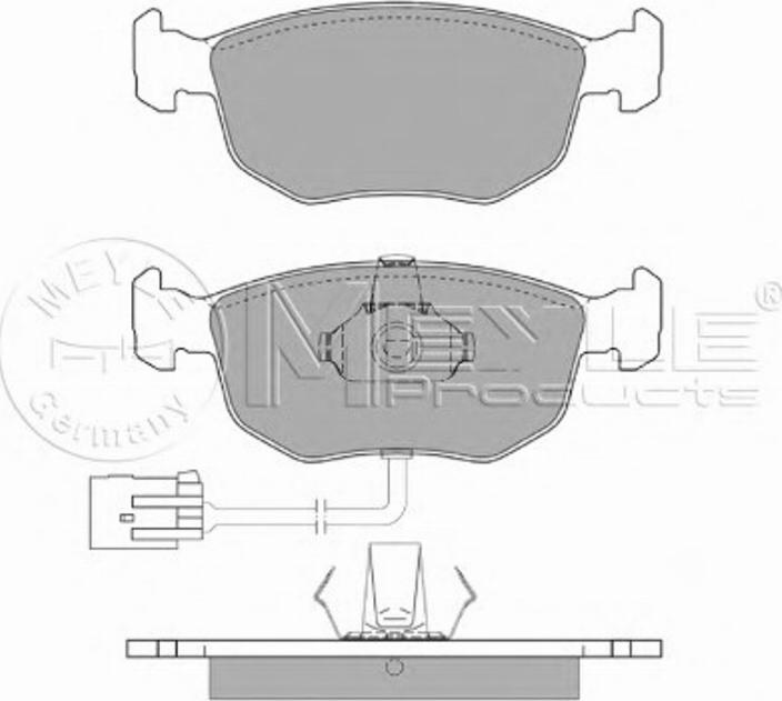 Meyle 0252191019W - Тормозные колодки, дисковые, комплект autospares.lv