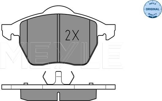 Meyle 025 219 1119 - Тормозные колодки, дисковые, комплект autospares.lv