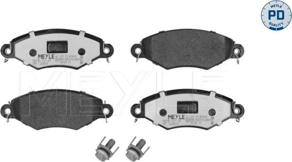 Meyle 025 219 8018/PD - Тормозные колодки, дисковые, комплект autospares.lv