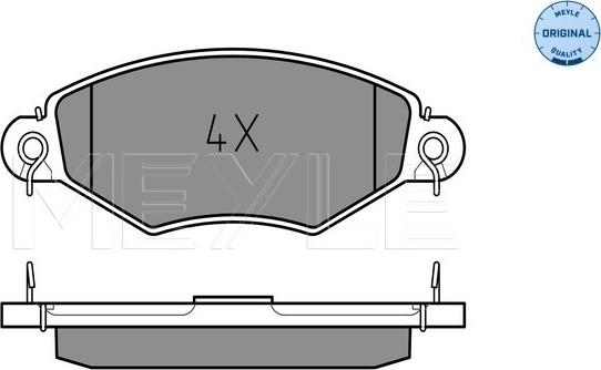 Meyle 025 219 8018 - Тормозные колодки, дисковые, комплект autospares.lv