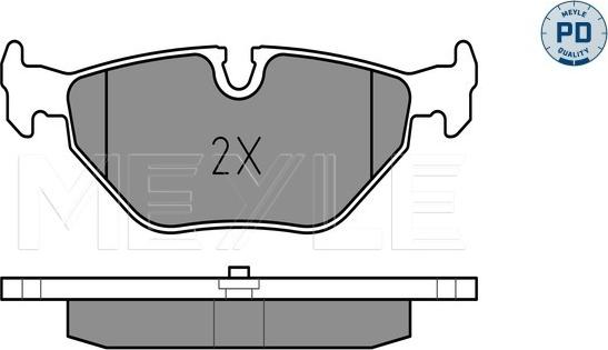 Meyle 025 219 3417/PD - Тормозные колодки, дисковые, комплект autospares.lv