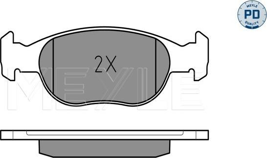 Meyle 025 219 3017/PD - Тормозные колодки, дисковые, комплект autospares.lv