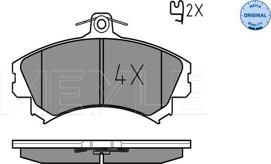 Meyle 025 219 2015 - Тормозные колодки, дисковые, комплект autospares.lv