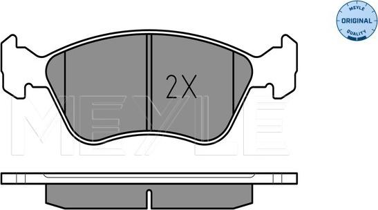 Meyle 025 219 7617/W - Тормозные колодки, дисковые, комплект autospares.lv