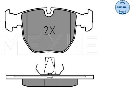 Meyle 025 214 8619 - Тормозные колодки, дисковые, комплект autospares.lv