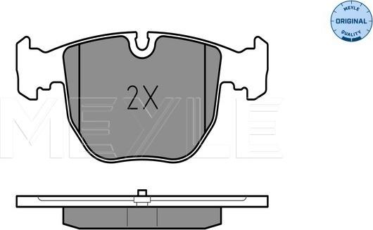 Meyle 025 214 8619 - Тормозные колодки, дисковые, комплект autospares.lv