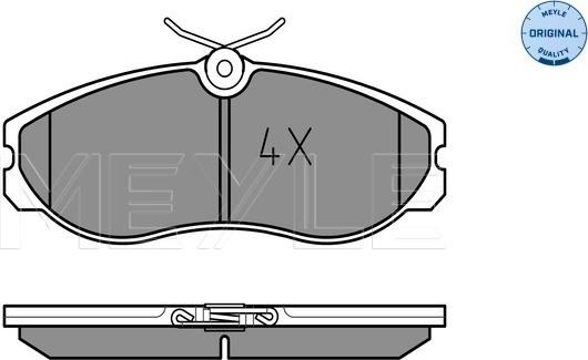 Meyle 025 214 8115 - Тормозные колодки, дисковые, комплект autospares.lv