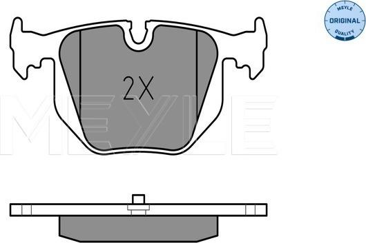 Meyle 025 214 8717 - Тормозные колодки, дисковые, комплект autospares.lv