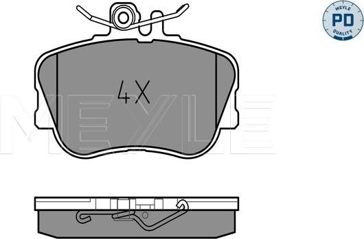 Meyle 025 214 3920/PD - Тормозные колодки, дисковые, комплект autospares.lv