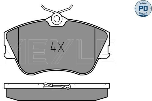 Meyle 025 214 7919/PD - Тормозные колодки, дисковые, комплект autospares.lv