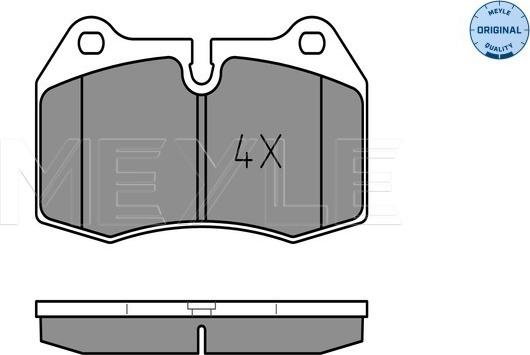 Meyle 025 214 7118 - Тормозные колодки, дисковые, комплект autospares.lv