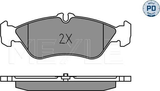 Meyle 025 215 9218/PD - Тормозные колодки, дисковые, комплект autospares.lv