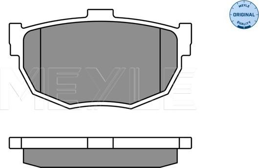 Meyle 025 215 5314/W - Тормозные колодки, дисковые, комплект autospares.lv