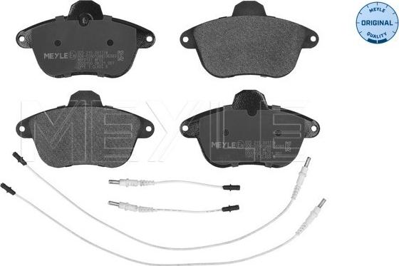 Meyle 025 215 0417/W - Тормозные колодки, дисковые, комплект autospares.lv