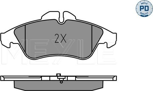 Meyle 025 215 7620/PD - Тормозные колодки, дисковые, комплект autospares.lv