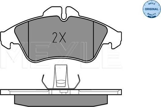 Meyle 025 215 7620 - Тормозные колодки, дисковые, комплект autospares.lv