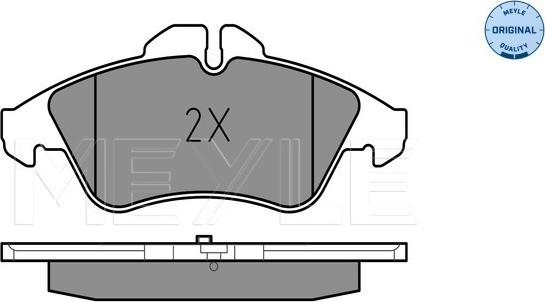 Meyle 025 215 7620 - Тормозные колодки, дисковые, комплект autospares.lv