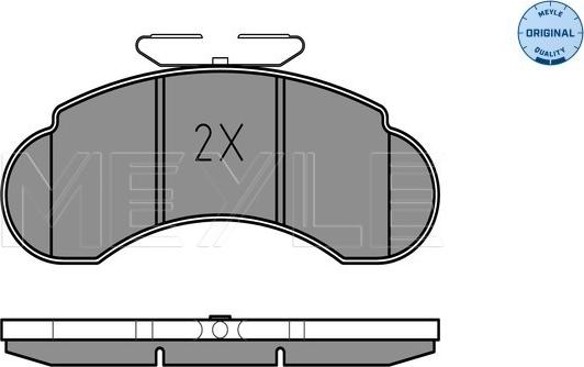 Meyle 025 215 7314 - Тормозные колодки, дисковые, комплект autospares.lv