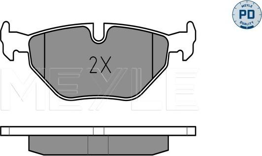 Meyle 025 216 9117/PD - Тормозные колодки, дисковые, комплект autospares.lv