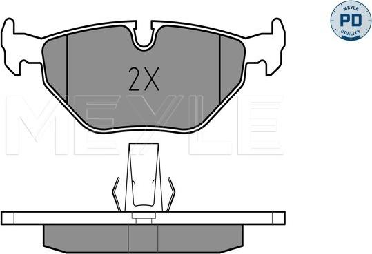 Meyle 025 216 9117/PD - Тормозные колодки, дисковые, комплект autospares.lv