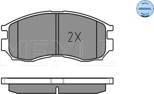 Meyle 025 216 4716/W - Тормозные колодки, дисковые, комплект autospares.lv