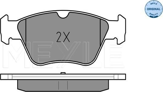 Meyle 025 216 6419 - Тормозные колодки, дисковые, комплект autospares.lv