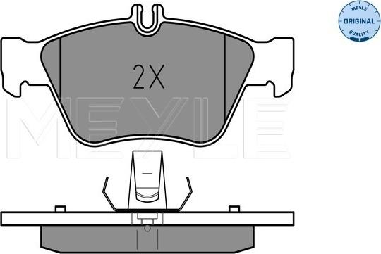 Meyle 025 216 6419 - Тормозные колодки, дисковые, комплект autospares.lv