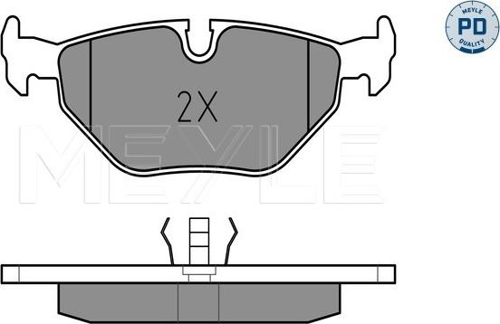 Meyle 025 216 0717/PD - Тормозные колодки, дисковые, комплект autospares.lv