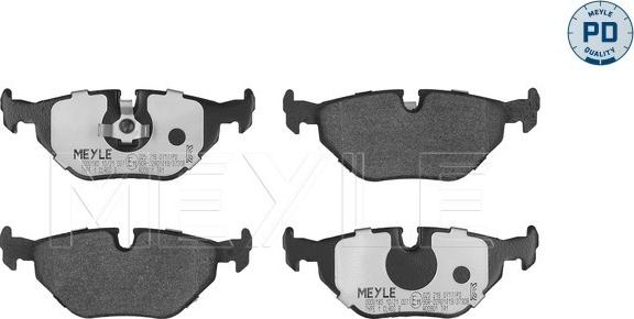 Meyle 025 216 0717/PD - Тормозные колодки, дисковые, комплект autospares.lv