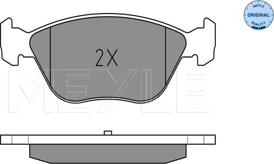 Meyle 025 216 3619/W - Тормозные колодки, дисковые, комплект autospares.lv