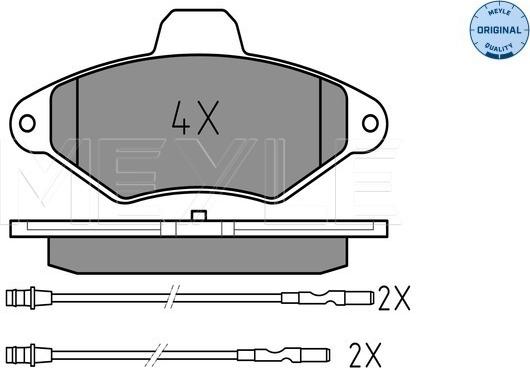 Meyle 025 216 3117/W - Тормозные колодки, дисковые, комплект autospares.lv