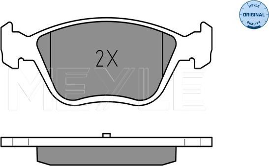 Meyle 025 216 3719/W - Тормозные колодки, дисковые, комплект autospares.lv