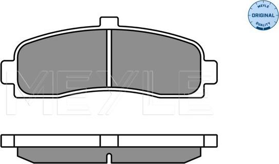 Meyle 025 216 2615 - Тормозные колодки, дисковые, комплект autospares.lv