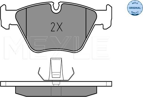 Meyle 025 216 7720 - Тормозные колодки, дисковые, комплект autospares.lv