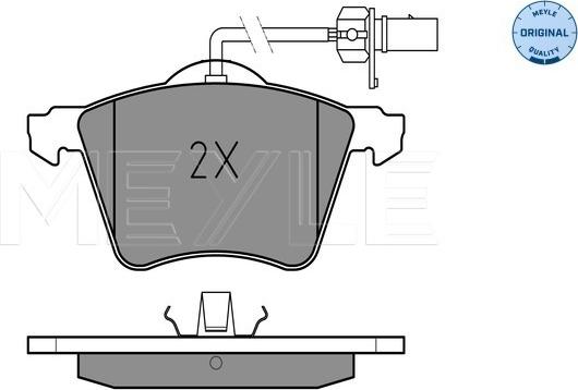 Meyle 025 210 3419/W - Тормозные колодки, дисковые, комплект autospares.lv