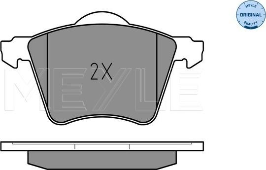 Meyle 025 210 3419/W - Тормозные колодки, дисковые, комплект autospares.lv